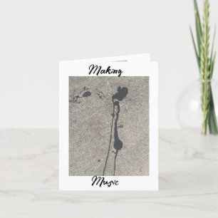 Carte De Remerciements Faire de la musique