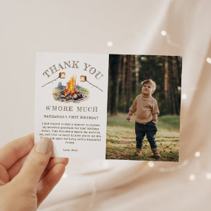 Carte De Remerciements Faire des S'mores Amusant Campfire de Camping Enfa