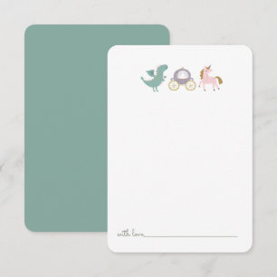 Carte De Remerciements Fairytale Princess Castle Anniversaire Heure Capsu