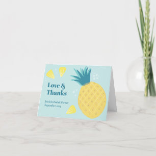 Carte De Remerciements Faisons la fête comme un ananas