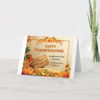 Carte De Remerciements Faites ce Thanksgiving Special avec un coeur