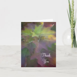 Carte De Remerciements Fall Oak Leaf Hydrangea Thank You
