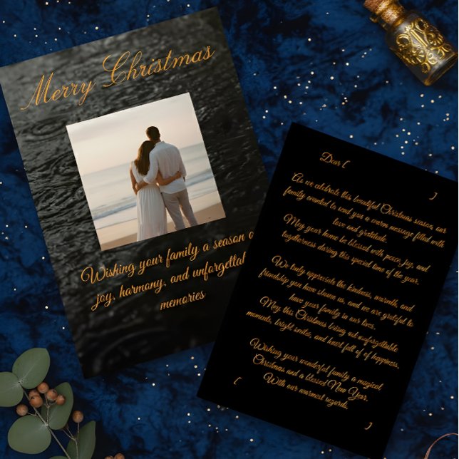 Carte De Remerciements Family Christmas Card – Editable Design (Créateur téléchargé)