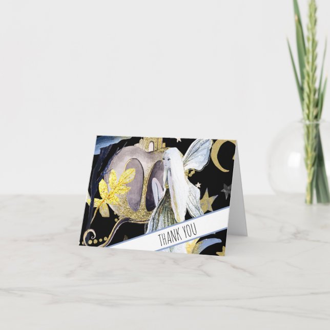 Carte De Remerciements *** Fantasy Fairy Pompe Baby Shower Thank You (Devant)
