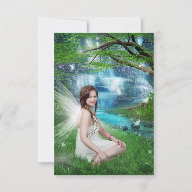 Carte De Remerciements Fée de la nature (Devant)