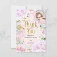 Fée enchantée rose pâle anniversaire