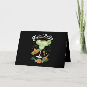 Carte De Remerciements Feelin' Salty Margarita Funny Cinco De Mayo