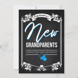 Carte De Remerciements Félicitations aux nouveaux grands-parents / New Ba