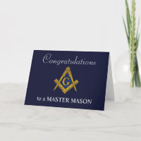 Félicitations Freemason Masonic Master Mason