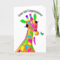 Félicitations, Giraffe Colorée, Kaleidoscope