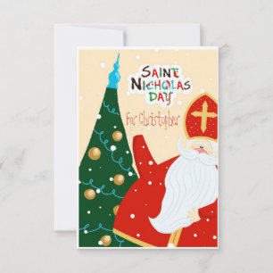 Carte De Remerciements Félicitations pour la Saint-Nicolas