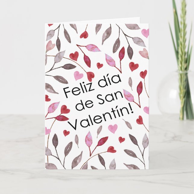 Carte De Remerciements Feliz san valentin Tarjeta plegada (Devant)