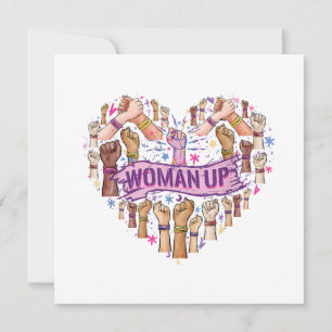 Carte De Remerciements Féminisme Feministe Forte autonomisation des femme