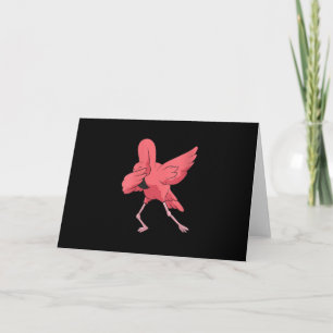 Carte De Remerciements Femme Dabbing Flamant rose Oiseau mignon Flamant r