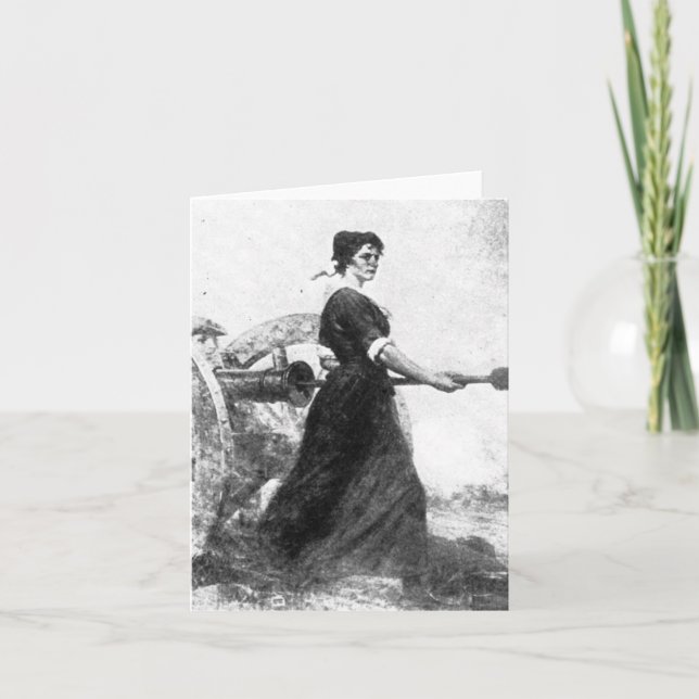 Carte De Remerciements Femme de la révolution (Devant)