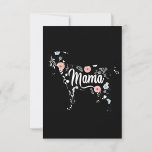 Carte De Remerciements Femme Mama Chèvre Floral Maman Lover Mor Grand-mèr