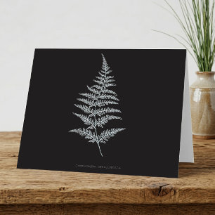 Carte De Remerciements Fern - Gymnogramma Chrysophylla. Effet de rayons X