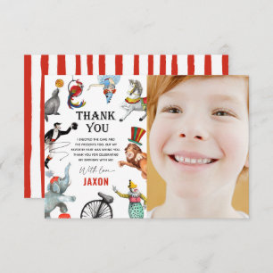 Carte De Remerciements Festival du Carnaval de cirque Spectacle Enfant An