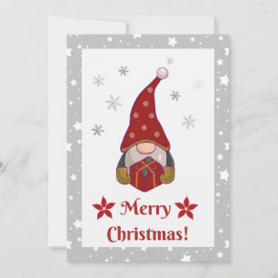 Carte De Remerciements Festive Friends - Gnomes Christmas Card