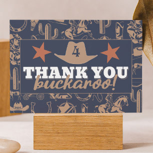 Carte De Remerciements "Fête d'anniversaire bruyante" Anniversaire de cow