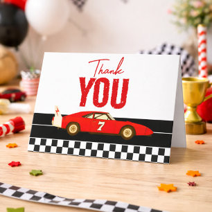 Carte De Remerciements Fête d'anniversaire de 1 an pour garçon - Fast One