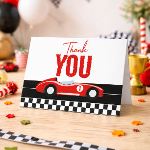 Carte De Remerciements Fête d'anniversaire de 1 an pour garçon - Fast One