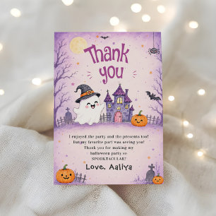 Carte De Remerciements Fête d'anniversaire Halloween fantaisiste