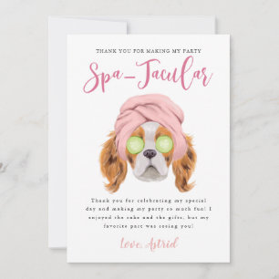 Carte De Remerciements Fête d'anniversaire Spa Kids Spatacular