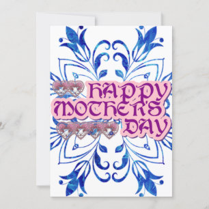 Carte De Remerciements fête de la mère heureuse