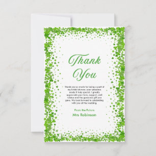 Carte De Remerciements Fête de la Saint-Patrick Chanceux en amour : Récep