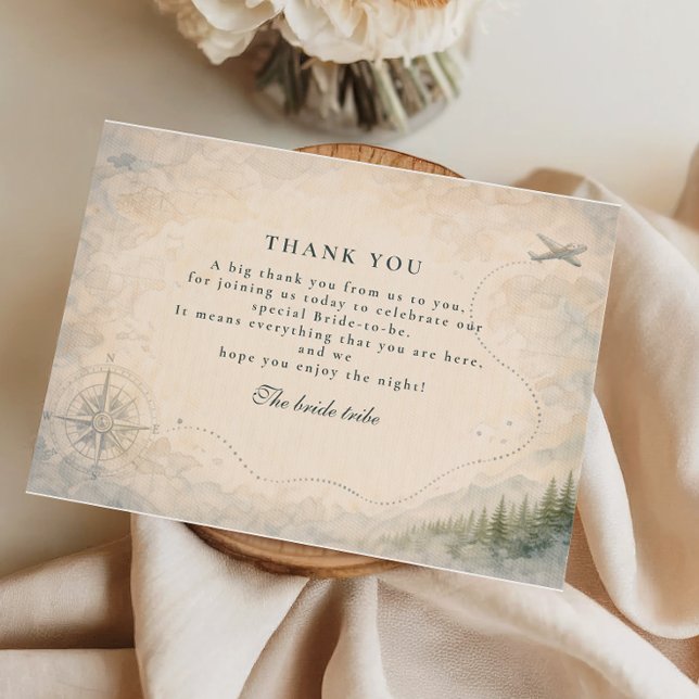 Carte De Remerciements Fête de mariage aventureuse (Créateur téléchargé)