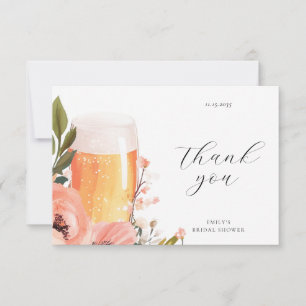 Carte De Remerciements Fête de mariage Beer Love is Brewing