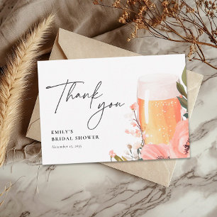 Carte De Remerciements Fête de mariage Beer Love is Brewing