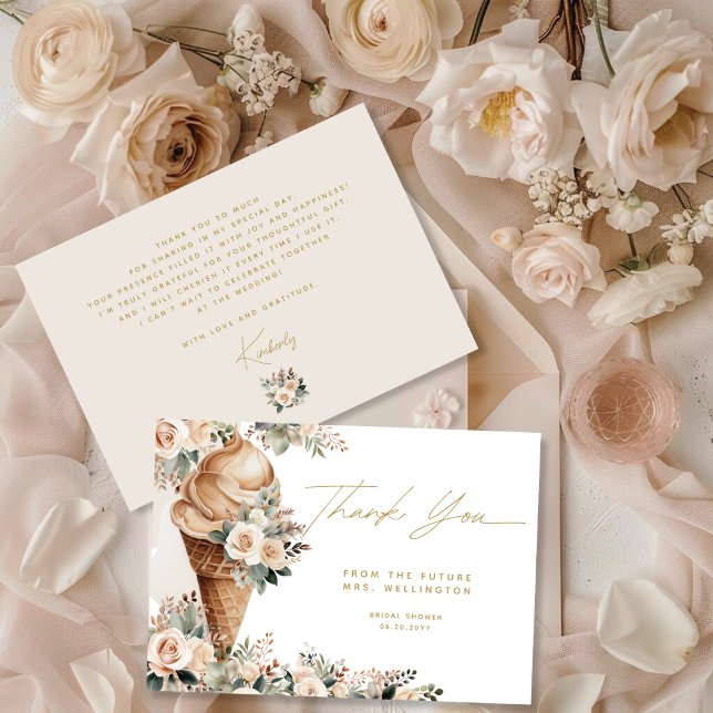 Carte De Remerciements Fête de mariage bohème florale avec des boules de  (Créateur téléchargé)