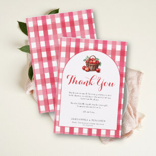 Carte De Remerciements Fête de naissance Bohème Rustique de Récolte de Po