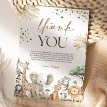 Fête de Naissance Mixte Animaux de Safari