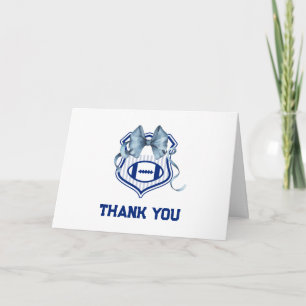 Carte De Remerciements Fête de naissance pour bébé garçon de football à c