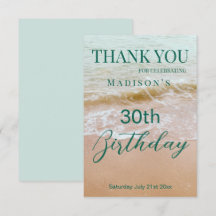 Fête de plage pour 30 ans