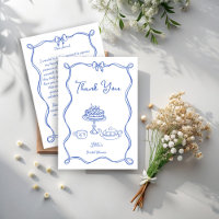 Fête de thé de mariage à ruban tiré à la main fant