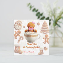 Fête d'enfants avec cookie de pain d'épice mignon