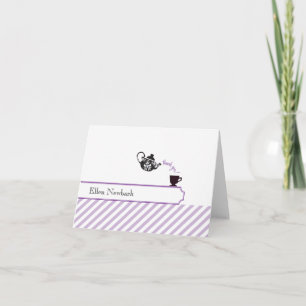 carte de remerciements Fête des mariées - Violet