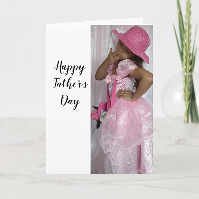 CARTE DE REMERCIEMENTS FÊTE DES PÈRES DE LA FILLE (Devant)