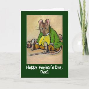 Carte De Remerciements Fête des pères DUR DE TRAVAIL