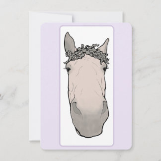 Carte De Remerciements Fête drôle d'amour de cheval Fantaisie supervise S