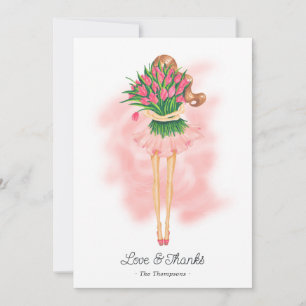 Carte De Remerciements Fête du thé du printemps