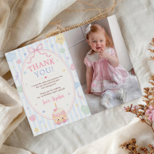 Fête Fille Gâteau Pastel Photo Premier Anniversair