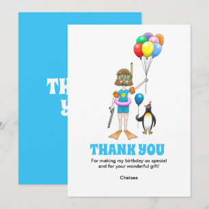 Carte De Remerciements Fête Piscine