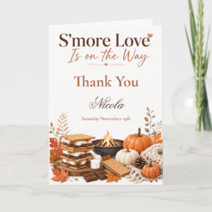 Carte De Remerciements Fête Prénatale S'more Love