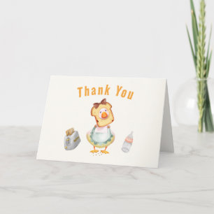 Carte De Remerciements Fête ridicule de Mère l'Oie Brunch pour bébé