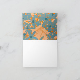 Carte De Remerciements Feuille Contemporaine Design Pêche